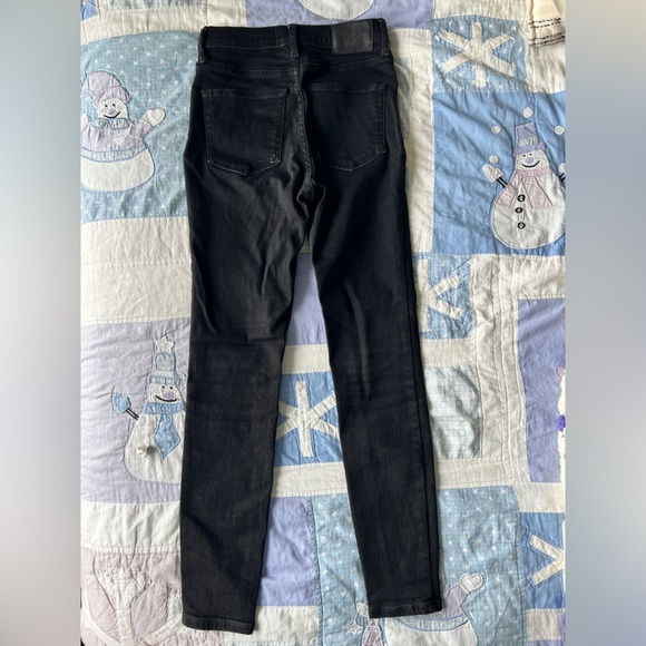 Everlane Womens Black High Rise Cotton Emo Punk Casual Skinny Jeans 26 Regular - Picture 7 of 12